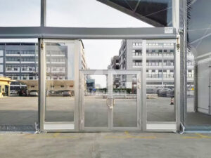 Puerta vidrio de doble hojas